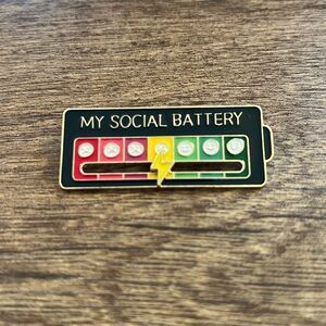 My Social Battery Pin